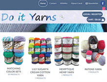 Tablet Screenshot of doityarns.com